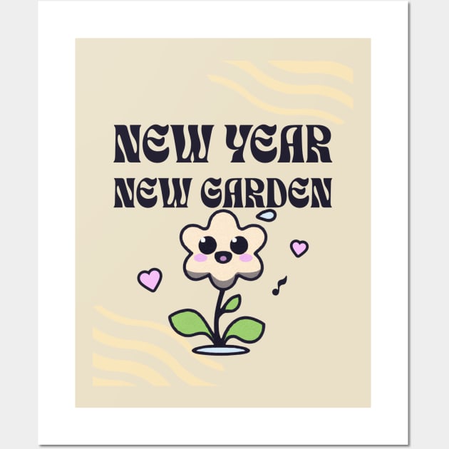 New Year, New Garden Wall Art by Pixels, Prints & Patterns